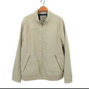 Rhone Jacket Mens XL Khaki Beige Bomber Lightweight Harrington  Full Zip